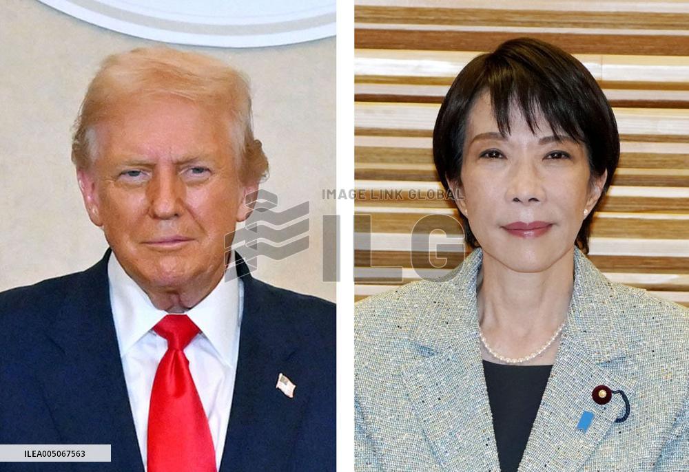 Japan PM Takaichi and U.S. President Trump
