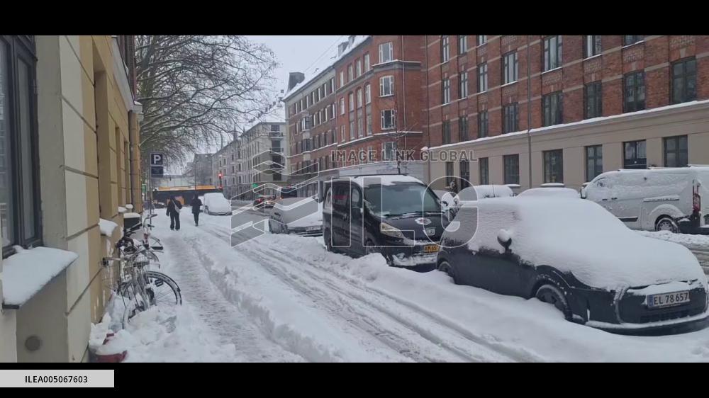 Denmark: Heavy Snowfall Brings Much of Country to Standstill