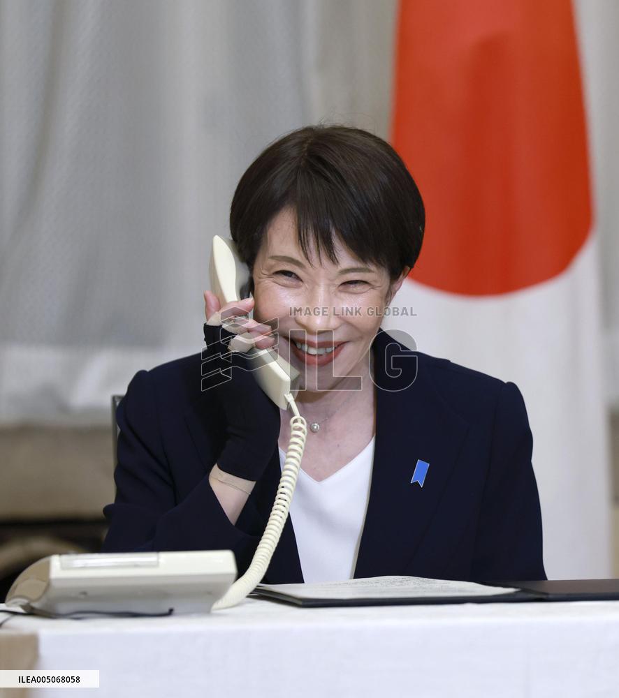 PM Takaichi congratulates Kimura on Olympic snowboarding win