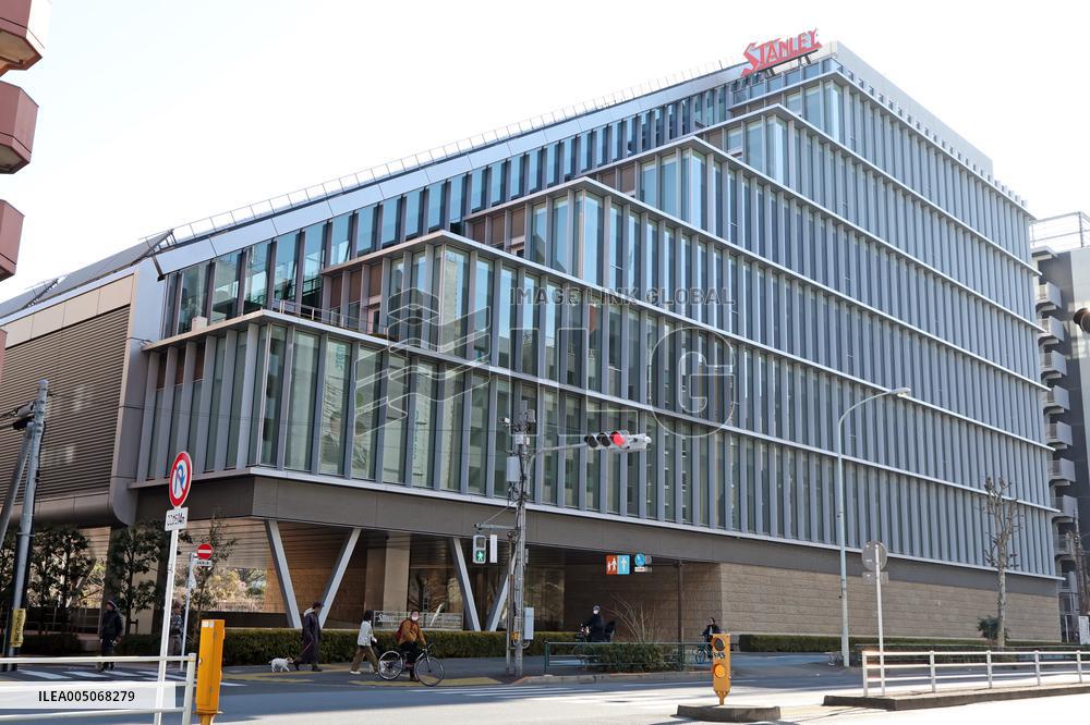 Stanley Electric exterior, logo, and sign