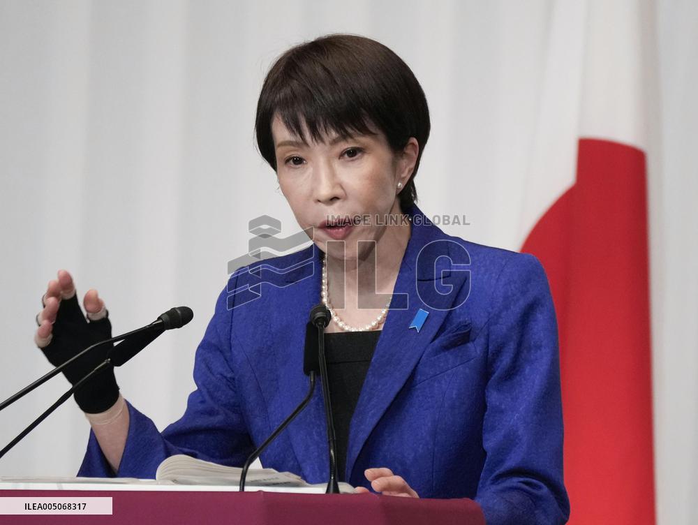 PM Takaichi meets press after historic election victory