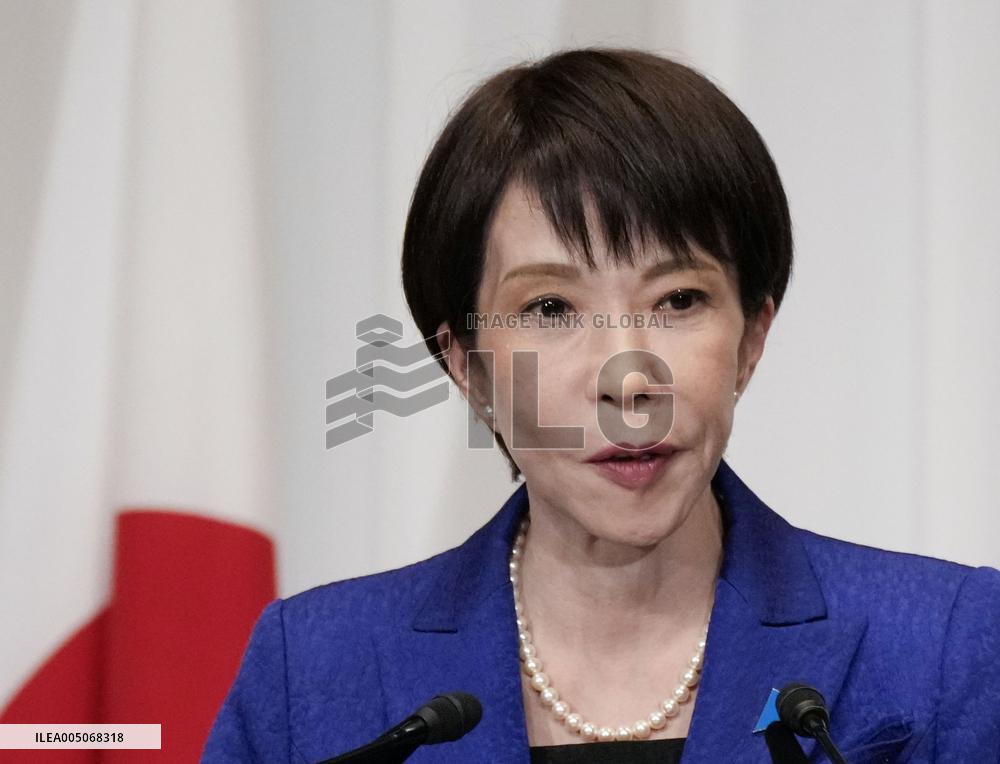 PM Takaichi meets press after historic election victory