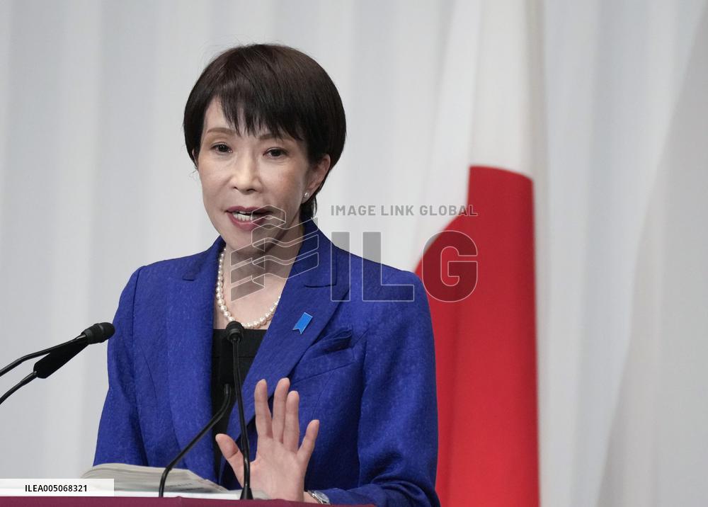 PM Takaichi meets press after historic election victory