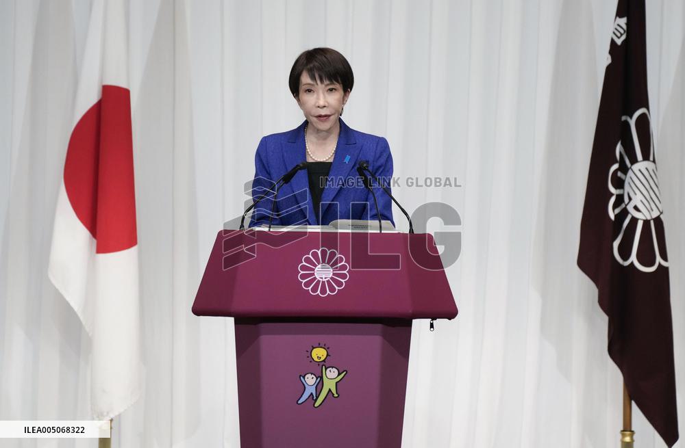 PM Takaichi meets press after historic election victory