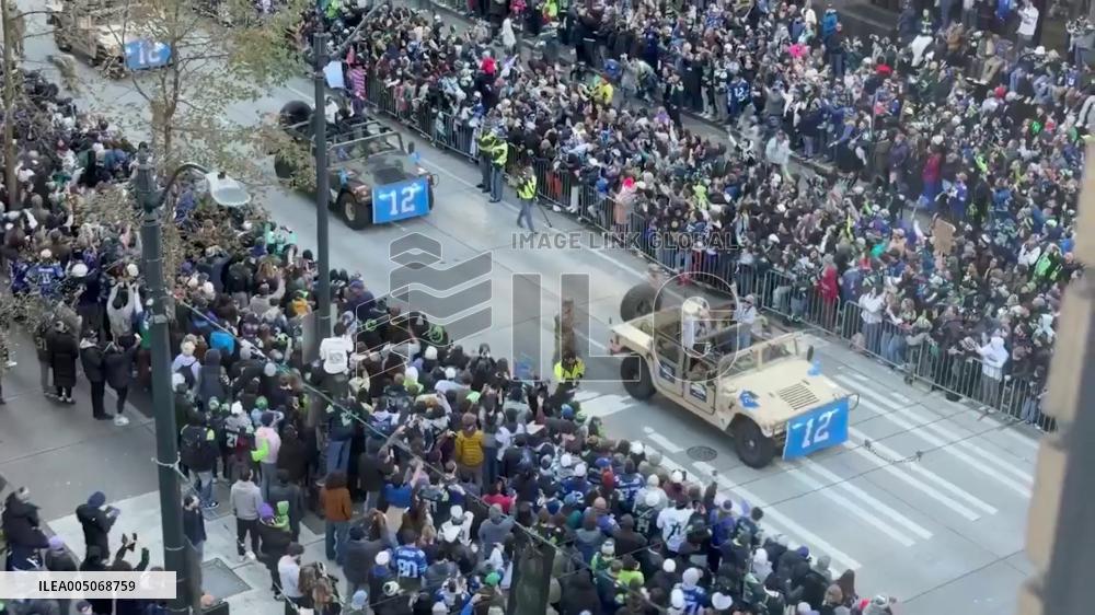 US: Seahawks Hold Super Bowl Victory Parade in Downtown Seattle 3
