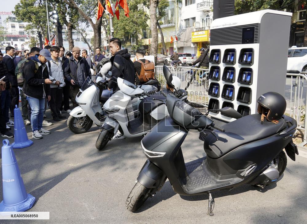 Honda motorbikes in Vietnam
