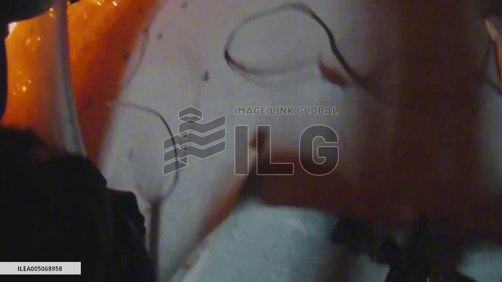 China: Helmet Cam Captures Firefighter Battling Blaze in Guangdong