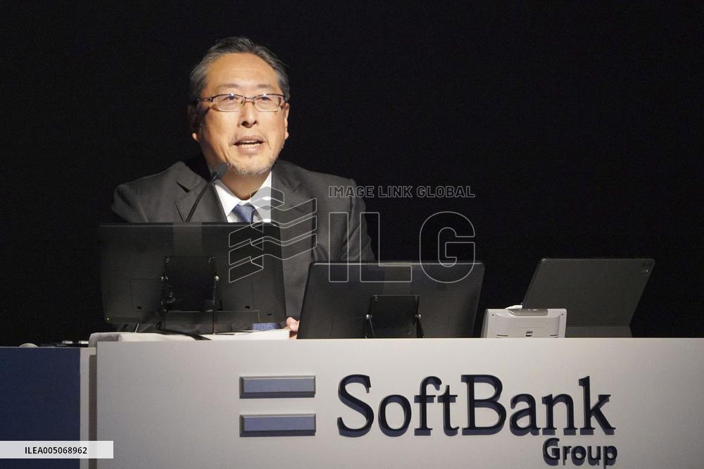 SoftBank Group CFO Goto at press conference