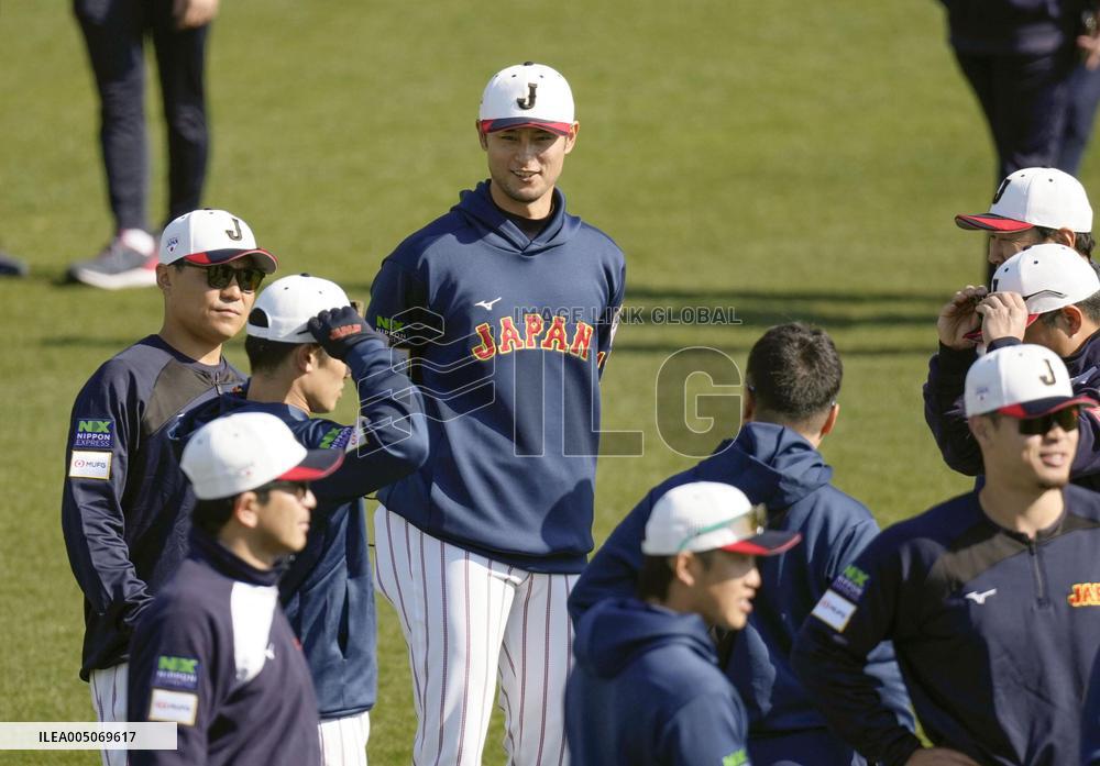 Baseball: Japan's WBC training