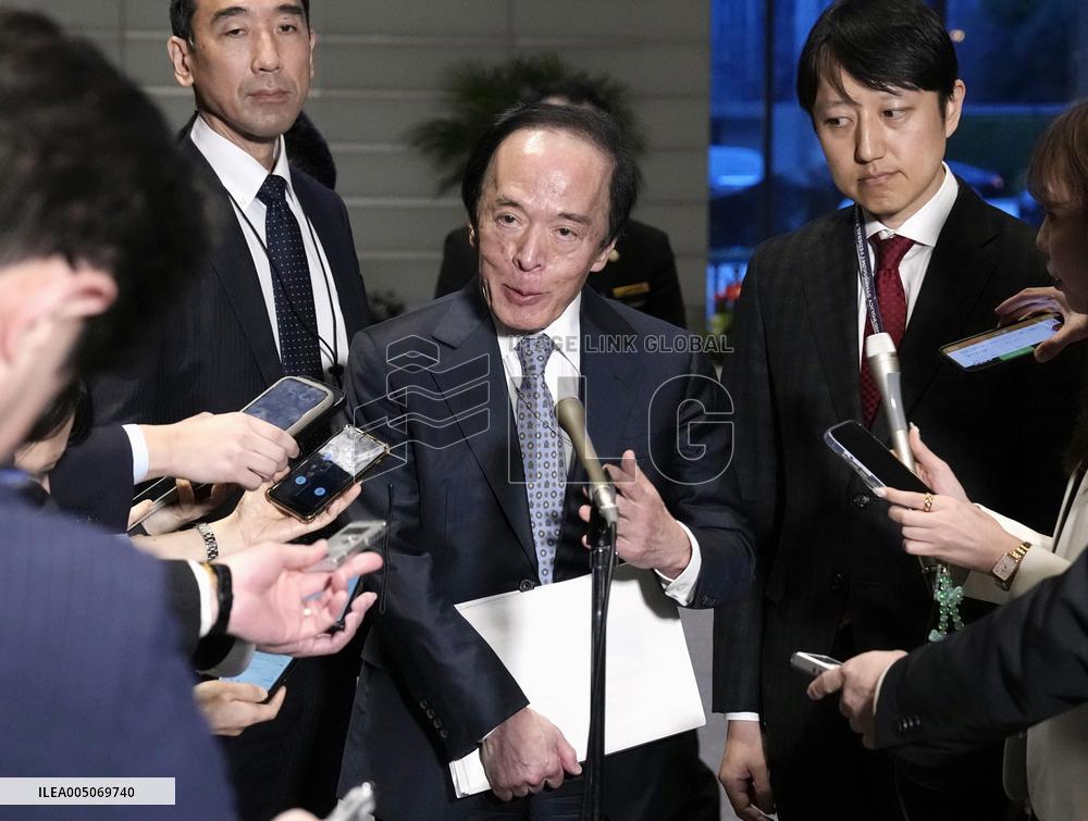 BOJ chief Ueda meets with PM Takaichi