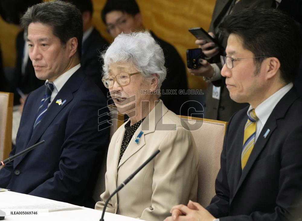Families of abductees meet with PM Takaichi