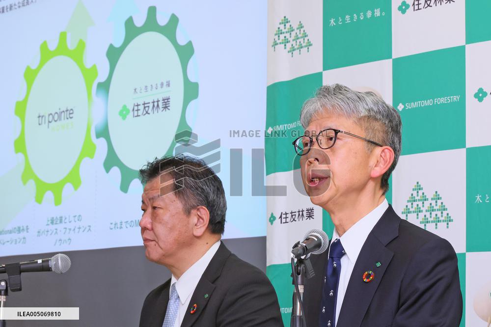 Sumitomo Forestry Holds Press Conference on Acquisition of U.S. Homebuilder Tri-Point Homes (TPH)