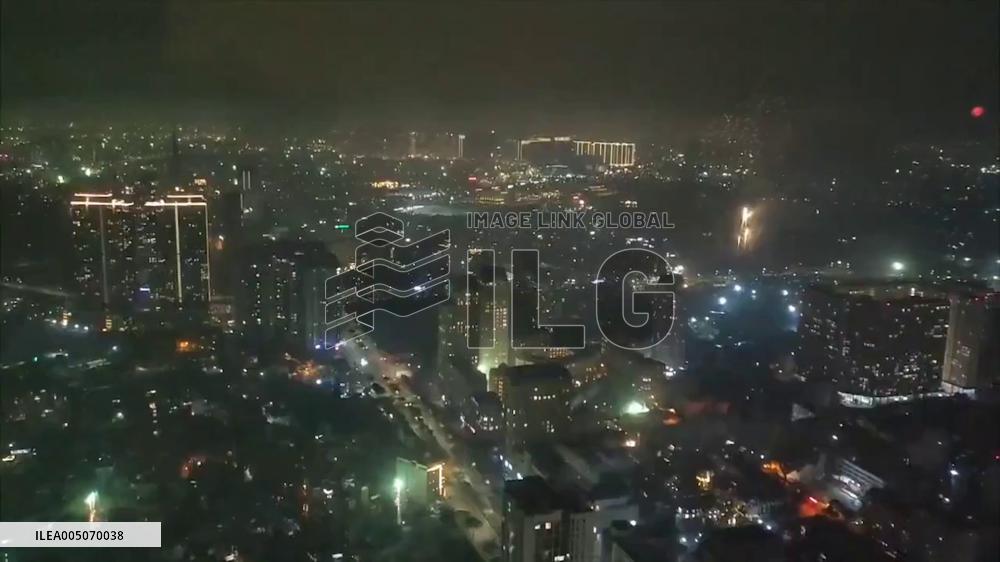 Vietnam: Fireworks Light Up Night as Lunar New Year Begins