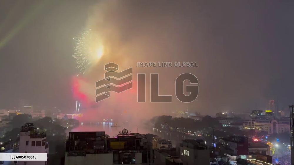 Vietnam: Fireworks Light Up Night as Lunar New Year Begins 2