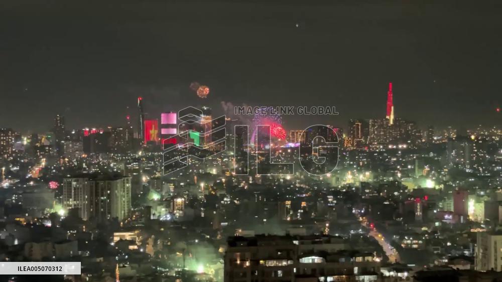 Vietnam: Fireworks Light Up Night as Lunar New Year Begins 4