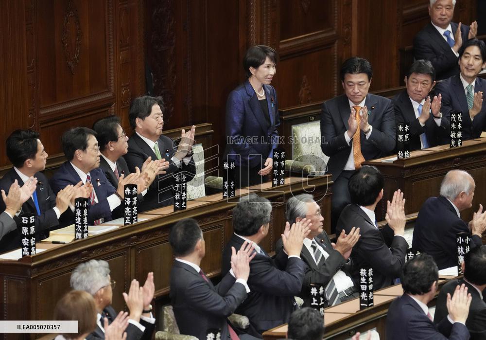 Takaichi reelected as Japan prime minister