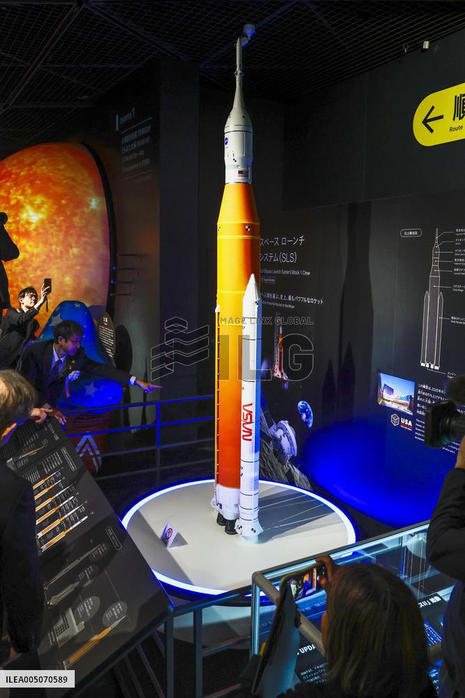 NASA SLS model on display at Osaka museum