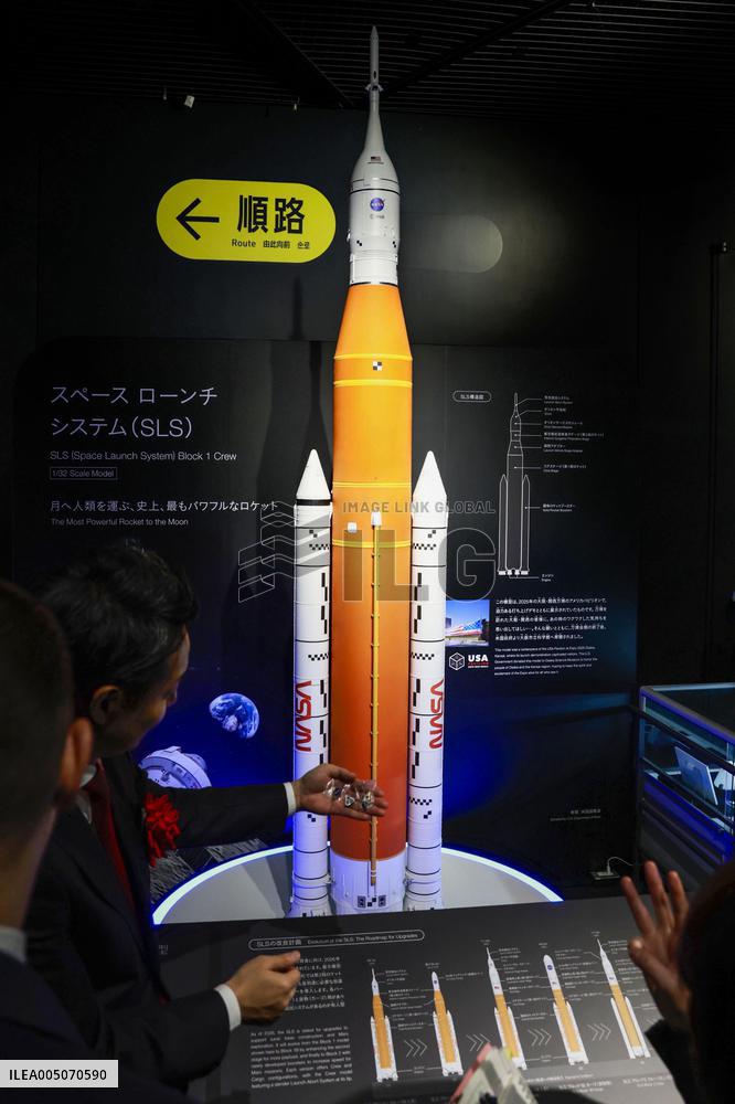 NASA SLS model on display at Osaka museum