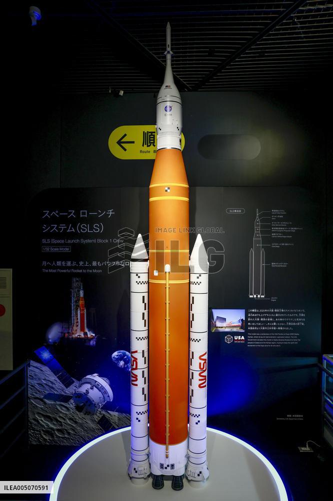 NASA SLS model on display at Osaka museum