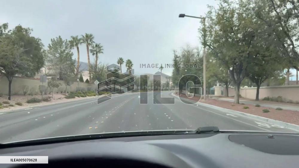 US: Rare Snow Falls in Las Vegas Valley