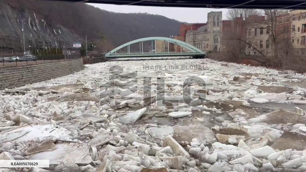 US: Rising Temperatures Trigger Ice Jam Flood Risk in Pennsylvania