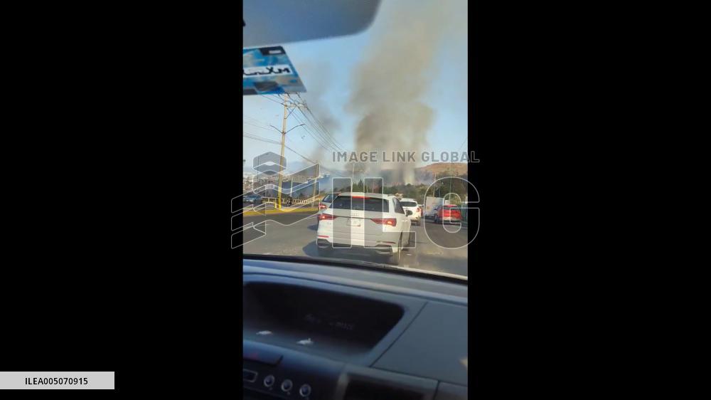 Mexico: Wildfire Breaks Out in Atizapán de Zaragoza, State of Mexico 3