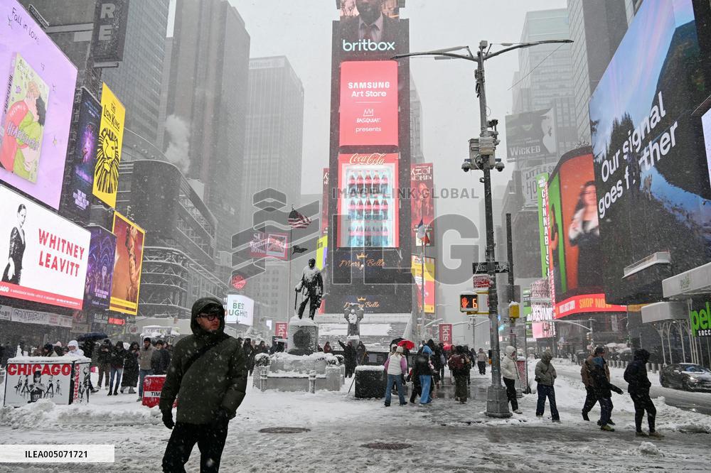 Snowstorm in New York