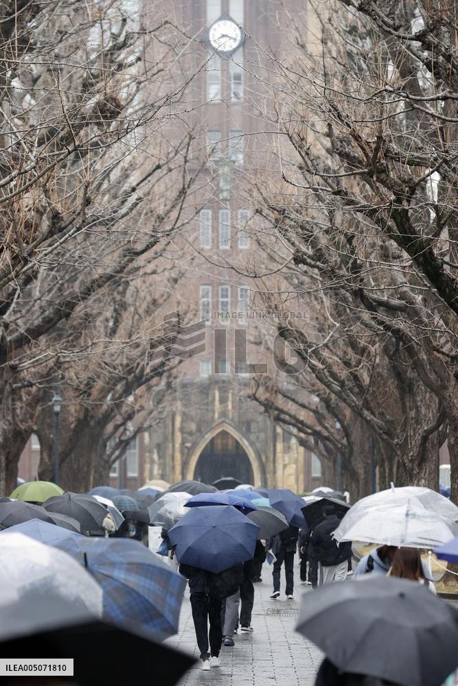 2nd-stage university entrance exams in Japan