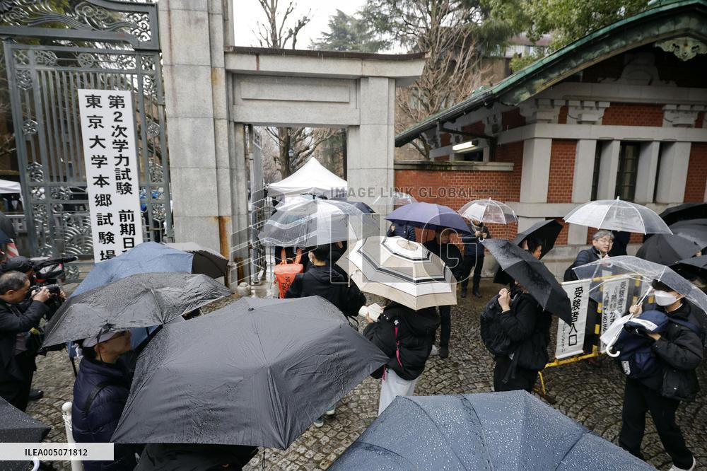 2nd-stage university entrance exams in Japan