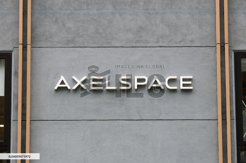 Axelspace Holdings signboard and logo