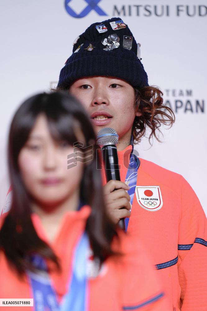 Athletes' press conference after Milan Cortina Olympics