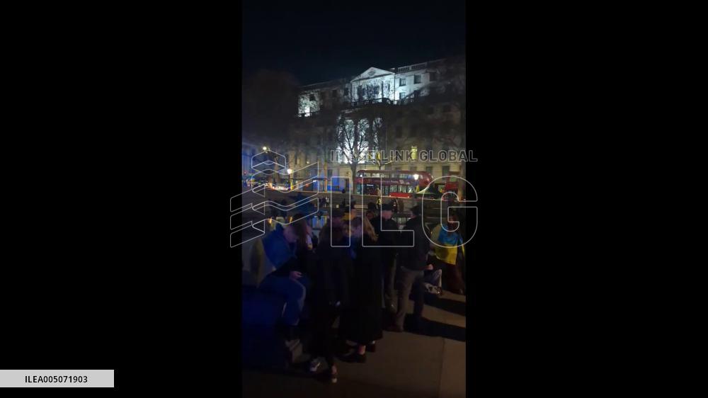 UK: Crowds Fill Trafalgar Square to Mark Four Years Since Ukraine Invasion