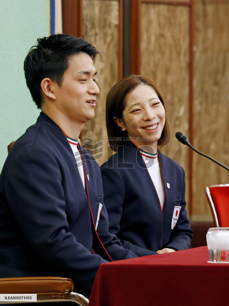 Figure skating: Japan pair Miura, Kihara