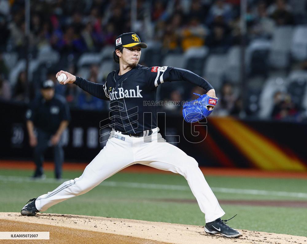 Baseball: Hawks-CTBC Brothers friendly
