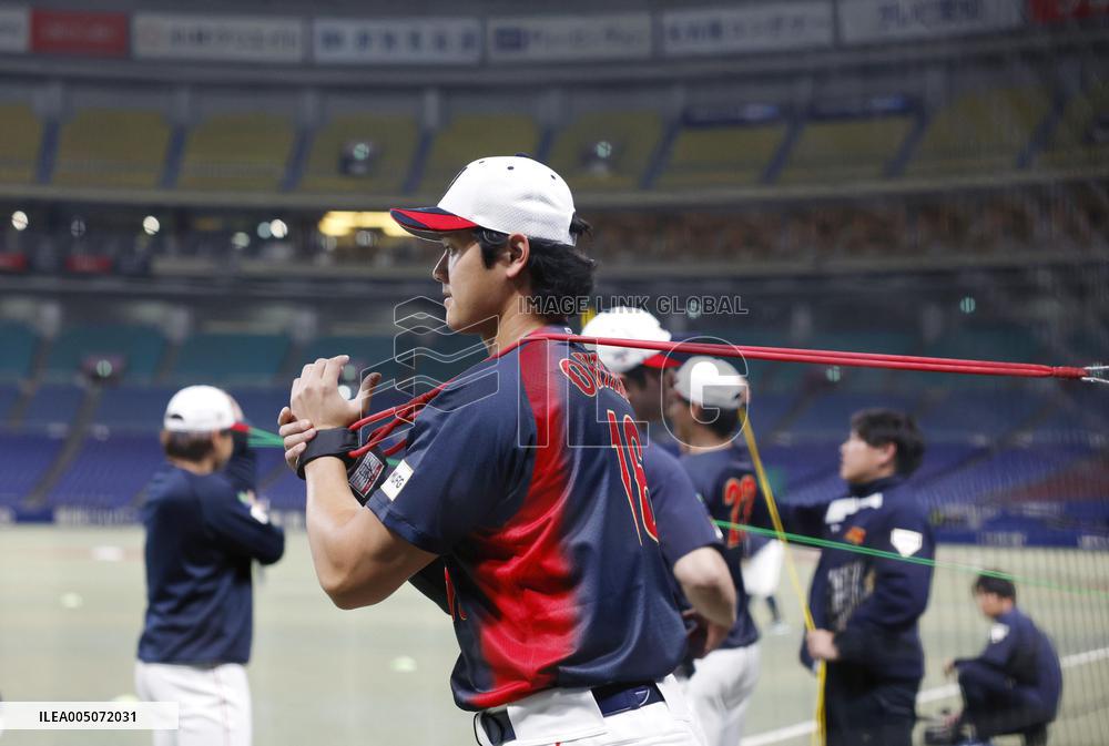 Ohtani joins Japan training camp ahead of WBC