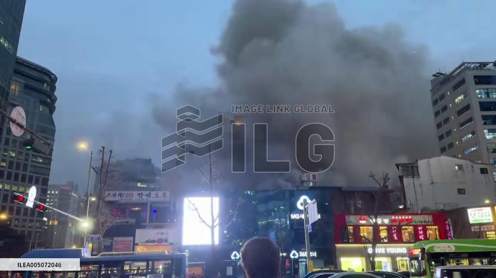 South Korea: Major Fire Erupts at Historic 91-Year-Old Restaurant in Downtown Seoul