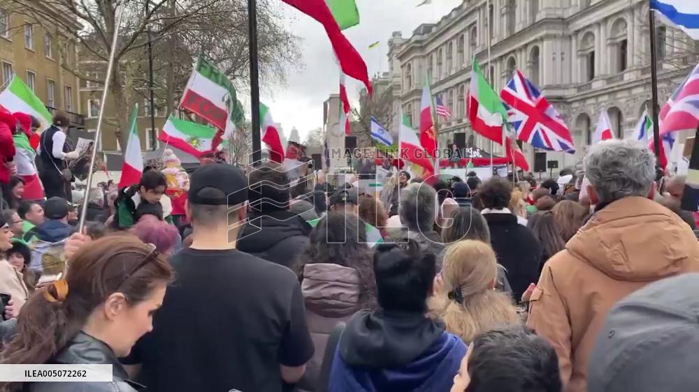 UK: London Streets Fill With Celebrations After Death of Ali Khamenei