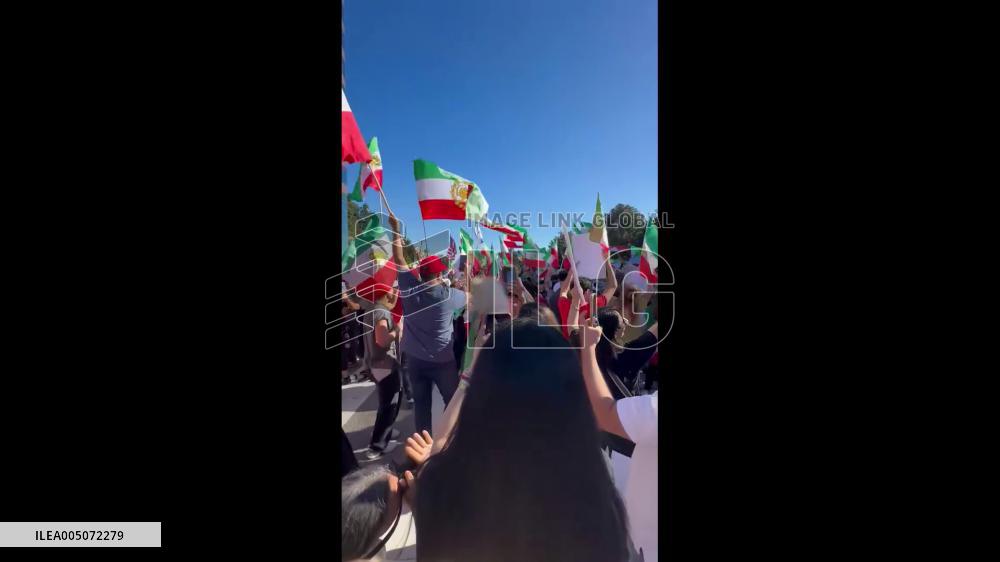 US: Iranian Community Rallies in Los Angeles After Reports of Khamenei’s Death