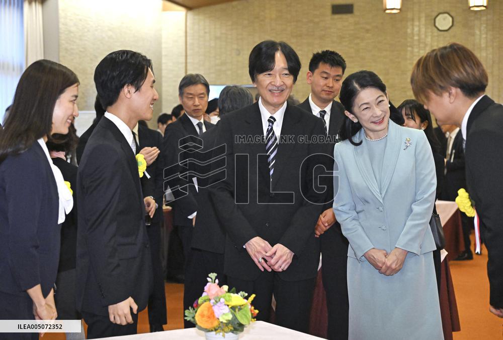 Japan crown prince at award ceremony