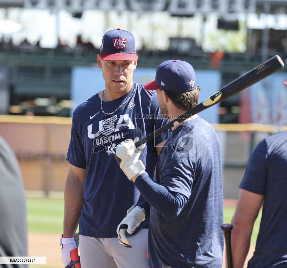 Baseball: U.S. WBC warm-up game