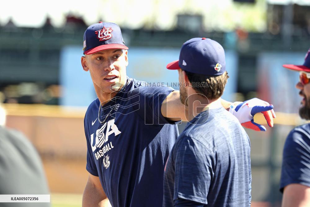 Baseball: U.S. WBC warm-up game