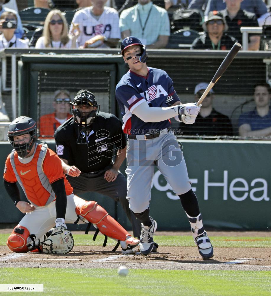 Baseball: U.S. WBC warm-up game
