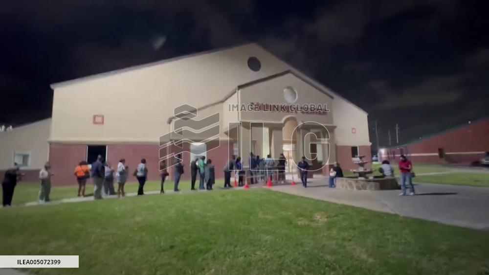 US: Voters Form Long Lines in Harris County for Texas Primary Elections