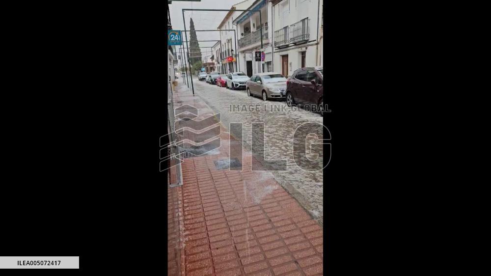 Spain: Flash Flooding and Hail Hit Málaga’s Antequera Area