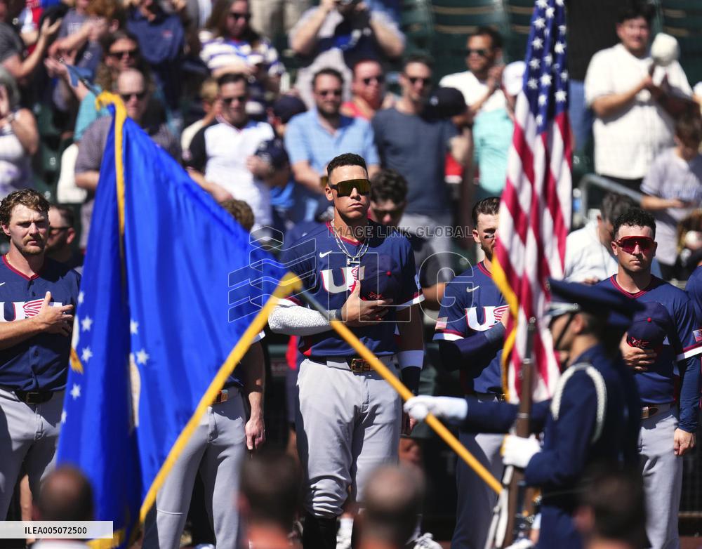 Baseball: U.S. WBC warm-up game