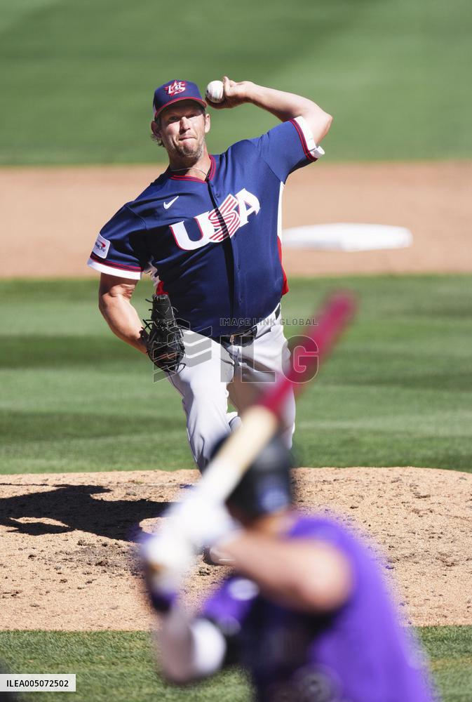 Baseball: U.S. WBC warm-up game
