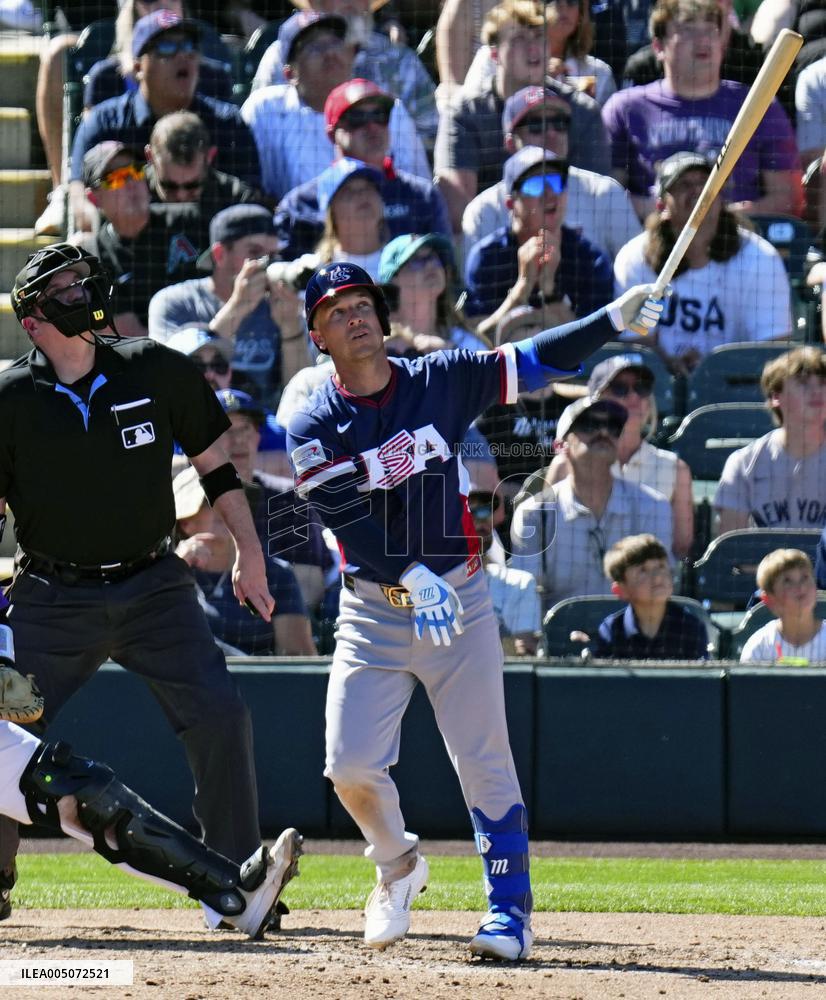 Baseball: U.S. WBC warm-up game