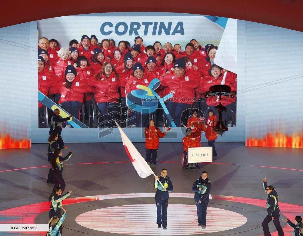 Milan Cortina Paralympics: Opening ceremony