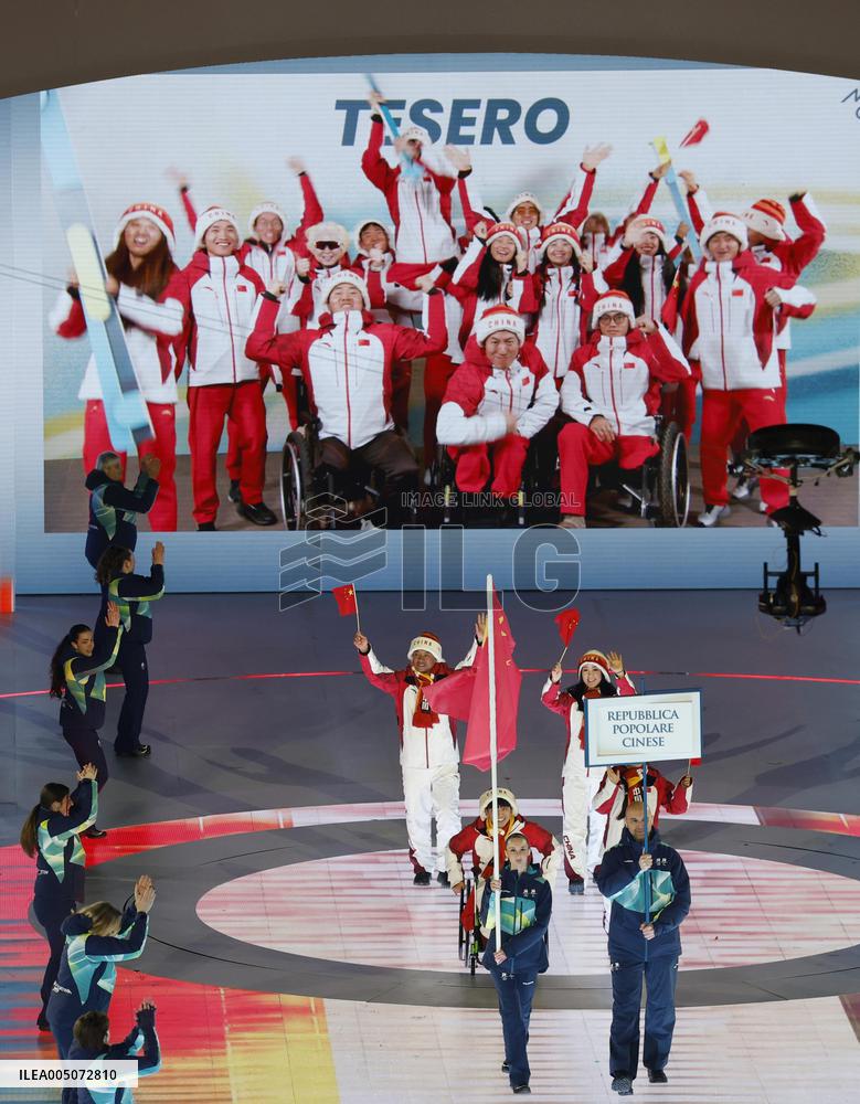 Milan Cortina Paralympics: Opening ceremony