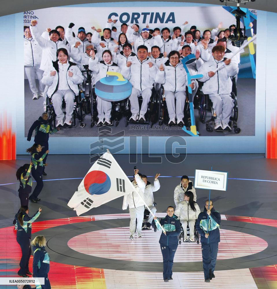 Milan Cortina Paralympics: Opening ceremony
